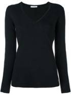 Versace Collection V-neck Jumper, Women's, Size: 42, Black, Viscose/wool