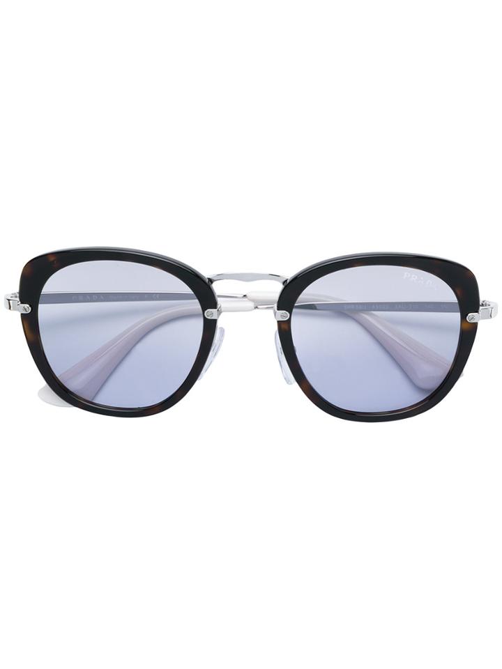 Prada Eyewear Oversized Cat-eye Sunglasses - Black