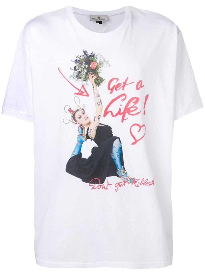 Vivienne Westwood 'don't Get Killed' T-shirt - White
