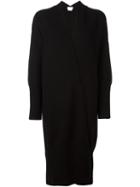 Dkny Long Open Front Cardigan, Women's, Size: Medium, Black, Merino