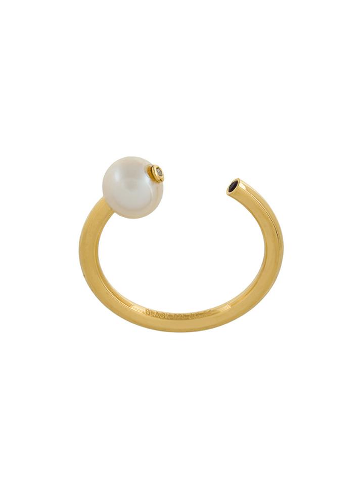 Maria Black Chrissy Pearl Ring - Metallic