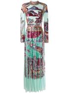 Emilio Pucci Sequinned Evening Gown - Blue