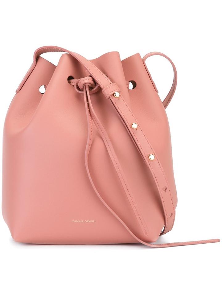 Mansur Gavriel Mini Bucket Bag, Women's, Pink/purple
