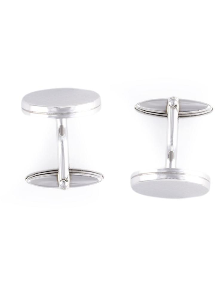 Lanvin Oval-shaped Cufflinks - Metallic