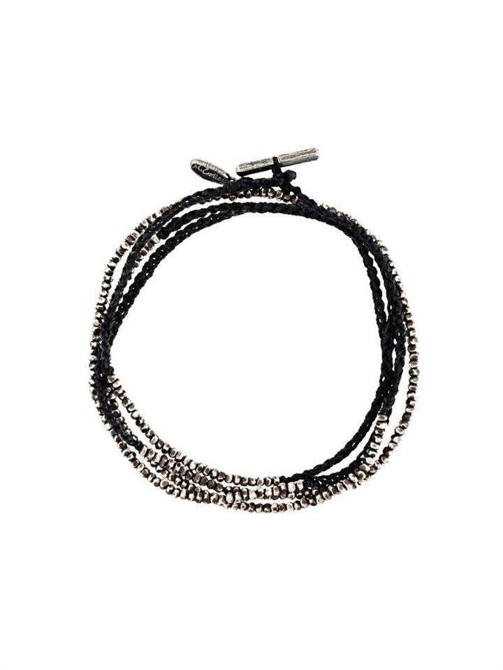 M. Cohen Beaded Bracelet, Men's, Size: Medium, Grey
