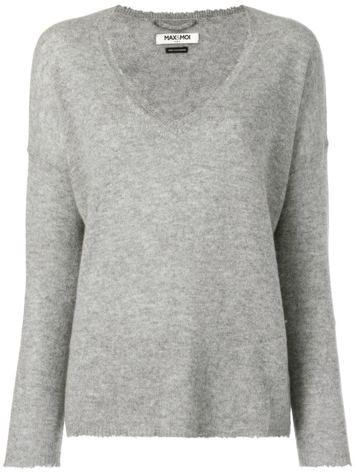 Max & Moi V-neck Jumper - Grey