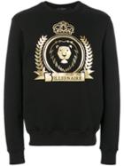 Billionaire - Lion Crest Emblem Sweatshirt - Men - Cotton - L, Black, Cotton