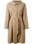 Fabiana Filippi Classic Trench Coat, Women's, Size: 46, Brown, Cotton/acetate/polybutylene Terephthalate (pbt)