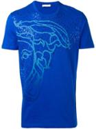 Versace Collection Medusa Print T-shirt, Men's, Size: Xxl, Blue, Cotton
