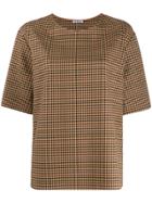 Barena Leonetta Check-print Top - Brown