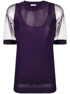 P.a.r.o.s.h. Mesh Vest Top - Purple