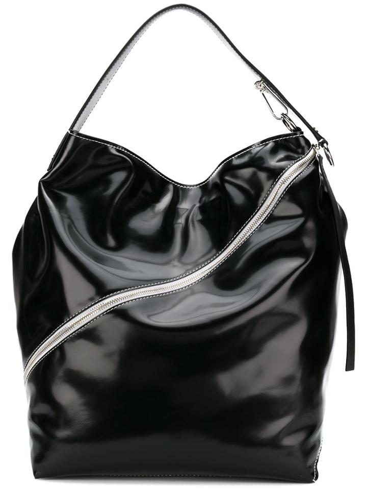 Proenza Schouler Large Cire Zip Hobo - Black