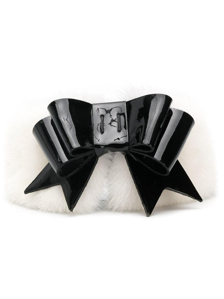 Aleksander Siradekian Bow Detail Collar - White
