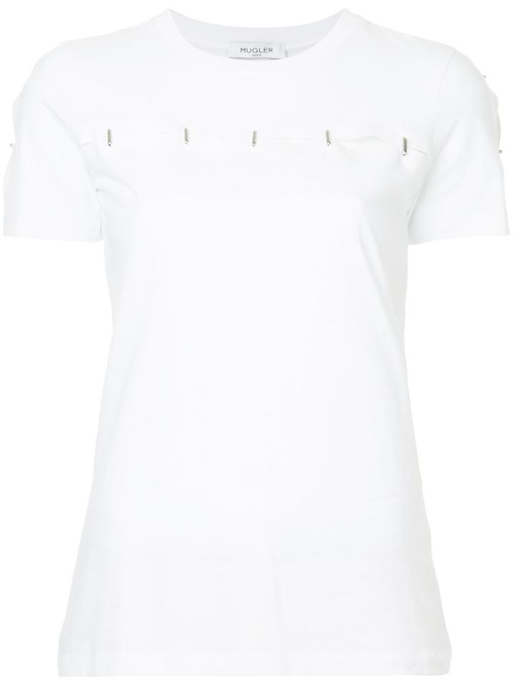 Mugler Slit T-shirt - White