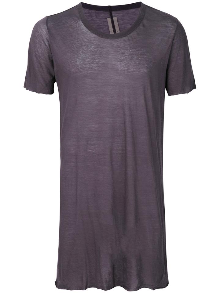 Rick Owens - Long Length T-shirt - Men - Cotton - M, Pink/purple, Cotton