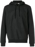 Love Moschino - Pin Stripe Hooded Sweater - Men - Cotton/polyester/spandex/elastane/viscose - L, Black, Cotton/polyester/spandex/elastane/viscose