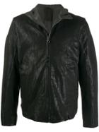 Transit High-neck Zipped Jacket - Black