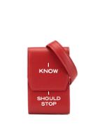 Ports V I Know I Should Stop Print Coin Wallet - Red