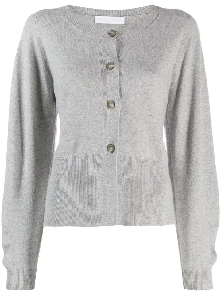 Fabiana Filippi Side Slit Cardigan - Grey