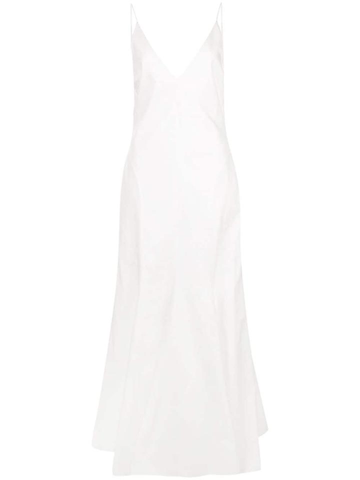 Khaite Flared Slip Dress - White
