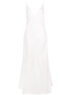 Khaite Flared Slip Dress - White