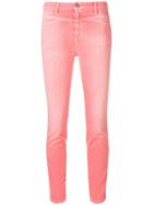 Closed Faded Skinny Jeans - Pink & Purple