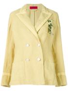 The Gigi Double Breasted Blazer - Yellow & Orange