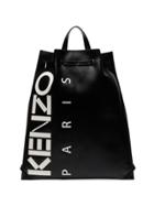 Kenzo Logo Drawstring Tote - Black