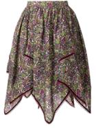 Dsquared2 Floral Handkerchief Skirt - Green