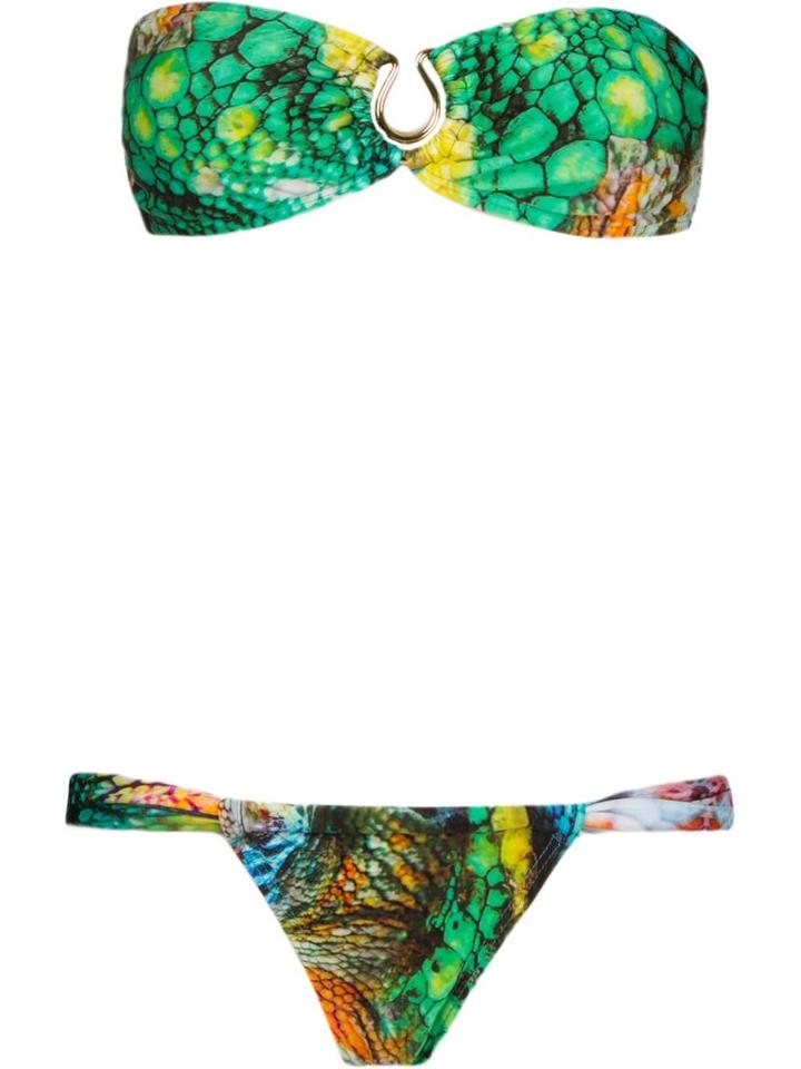 Blue Man Stretch Bandeau Bikini Set