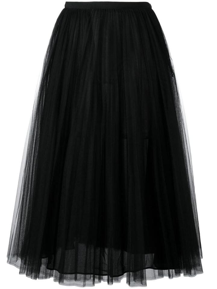 Valentino Tulle A-line Skirt - Black