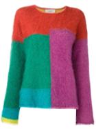 Ports 1961 Colour Block Jumper, Women's, Size: Medium, Silk/polyester/mohair