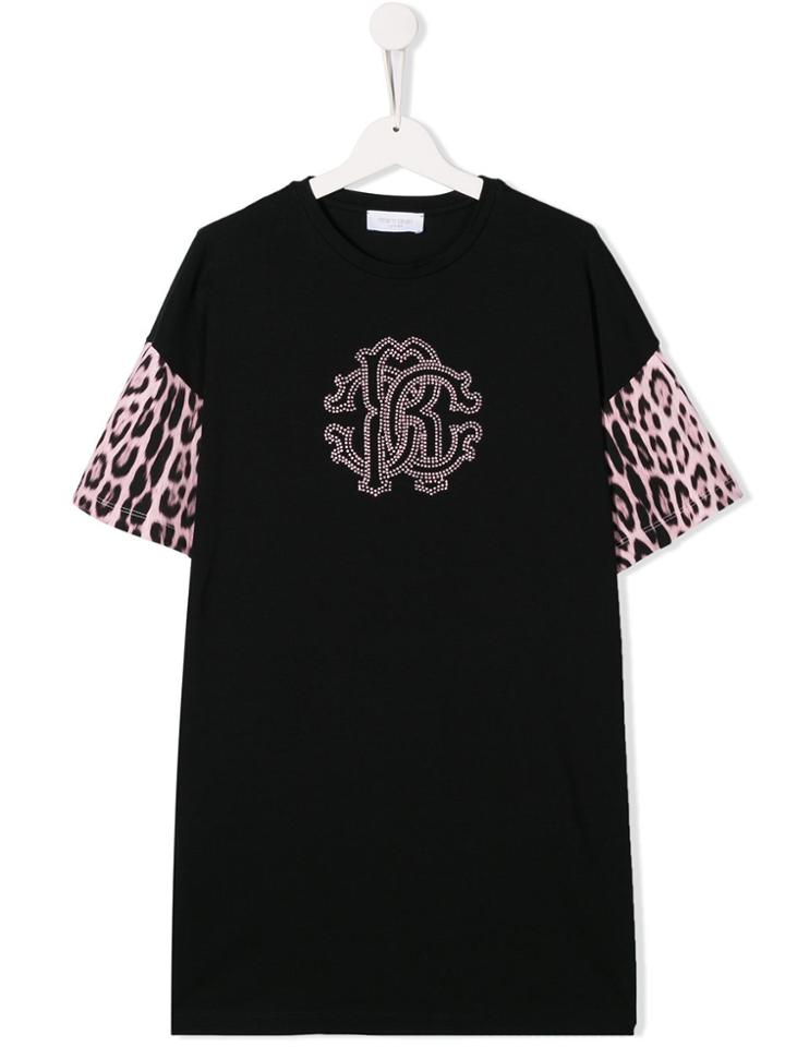 Roberto Cavalli Junior Logo T-shirt - Black