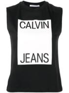 Calvin Klein Jeans Box Logo Tank Top - Black