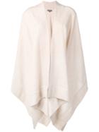 N.peal Knitted Cashmere Cape - Neutrals