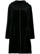 Liska Sheared Mink Fur Coat - Black