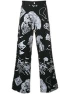 Our Legacy Mid-rise Printed Trousers - Black