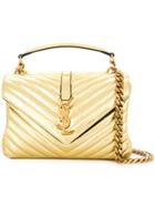 Saint Laurent Medium Collège Monogram Bag - Metallic