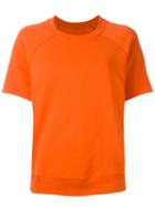 Mm6 Maison Margiela Shortsleeved Sweatshirt, Women's, Size: Small, Yellow/orange, Cotton