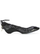 Jw Anderson Tie Back Ballerinas - Black