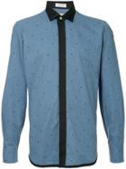 Education From Youngmachines Stars Embroidered Shirt - Blue