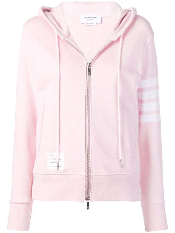 Thom Browne Pom-pom 4-bar Oversized Hoodie - Pink