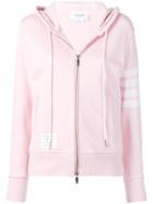 Thom Browne Pom-pom 4-bar Oversized Hoodie - Pink