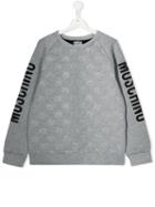 Moschino Kids Teen Teddy Bear Embossed Sweatshirt - Grey