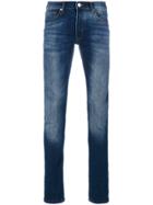 Versace Jeans Distressed Slim-fit Jeans - Blue
