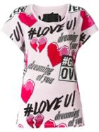 Philipp Plein Katy T-shirt, Women's, Size: M, Pink/purple, Cotton