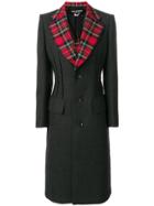 Junya Watanabe Comme Des Garçons Tartan Lapels Coat - Grey