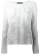 Iris Von Arnim - Jamie Gradient Jumper - Women - Cotton/nylon - M, White, Cotton/nylon