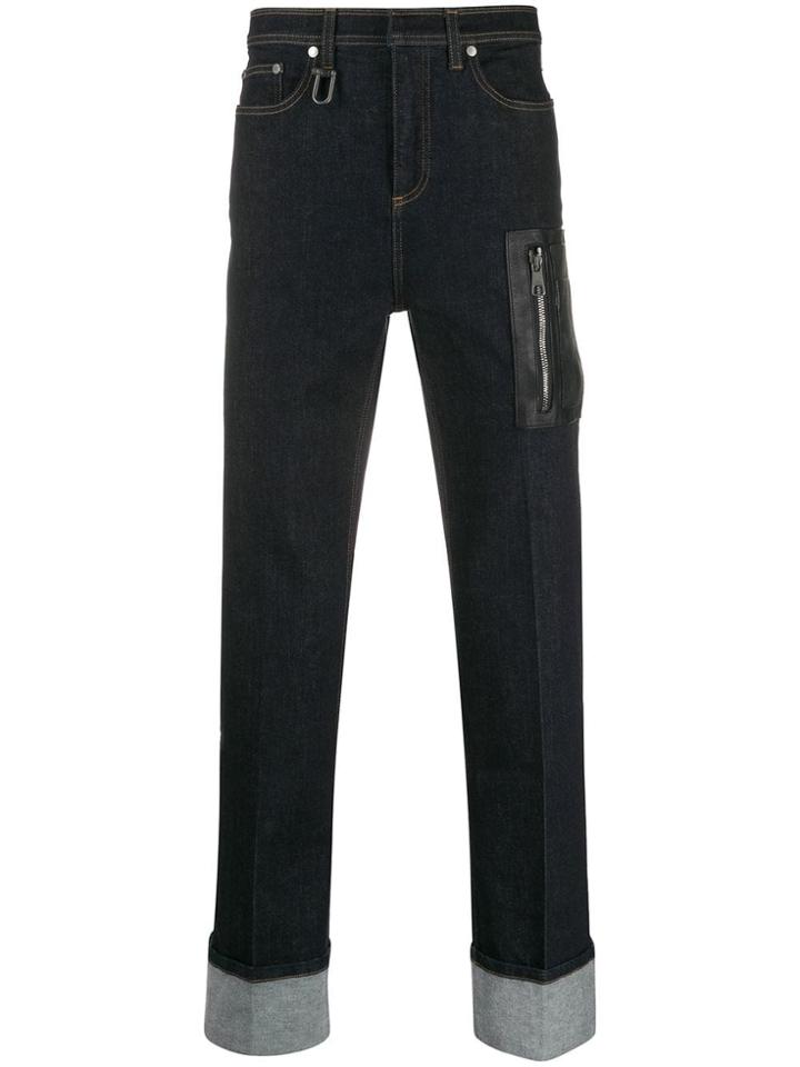 Neil Barrett Side Pocket Straight Jeans - Blue