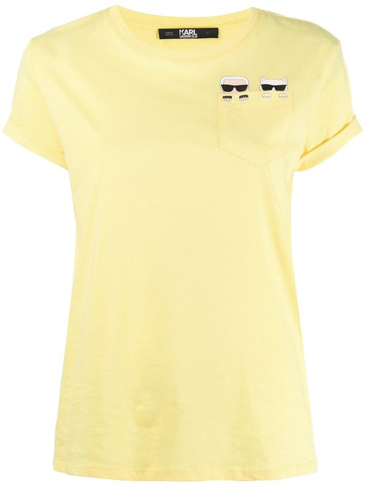 Karl Lagerfeld Karl & Choupette T-shirt - Yellow